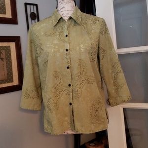 J.H.Collectibles Burn Out Blouse M